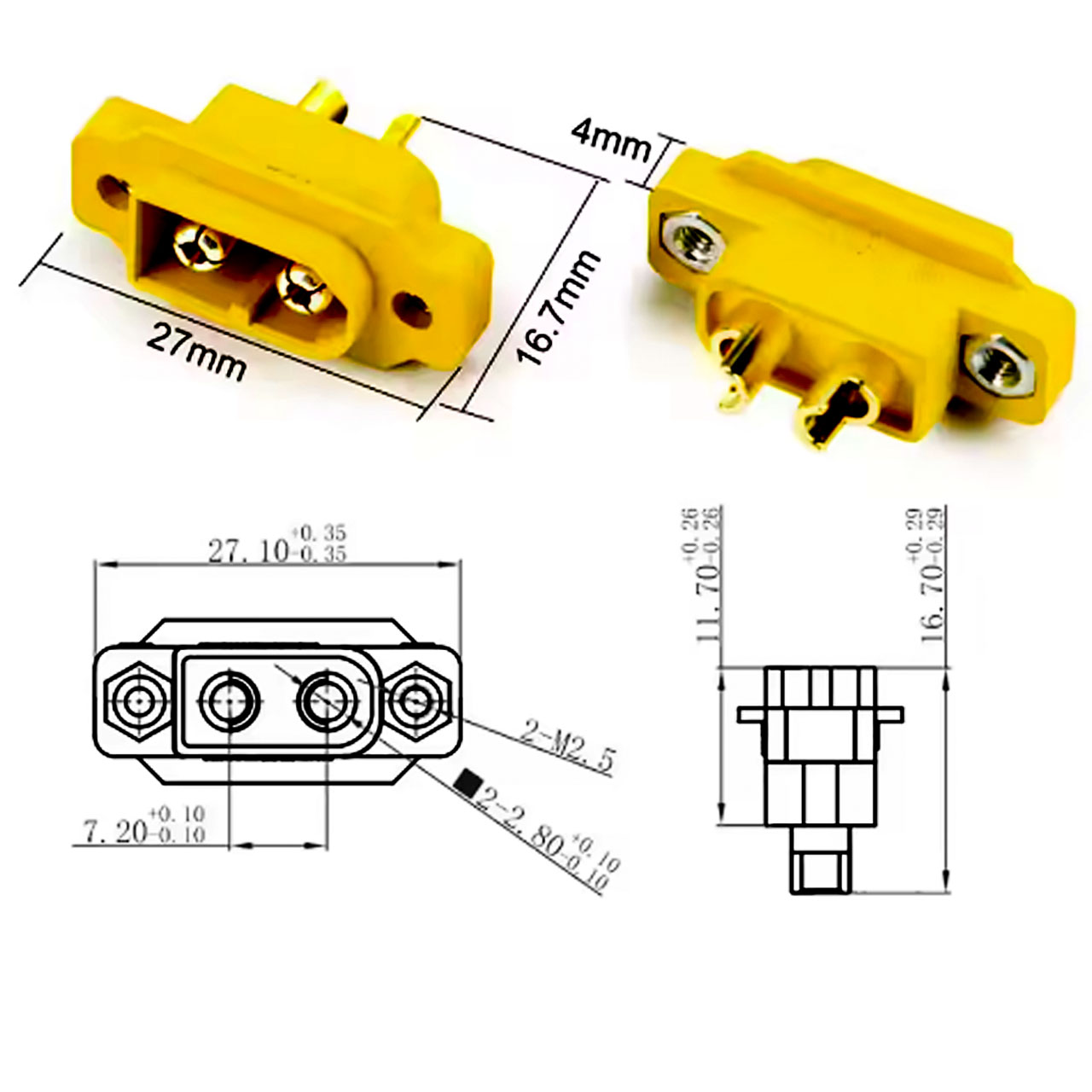 5/10 peças Conector Amass XT60 - Rc Helicopter Large avaliação e preço