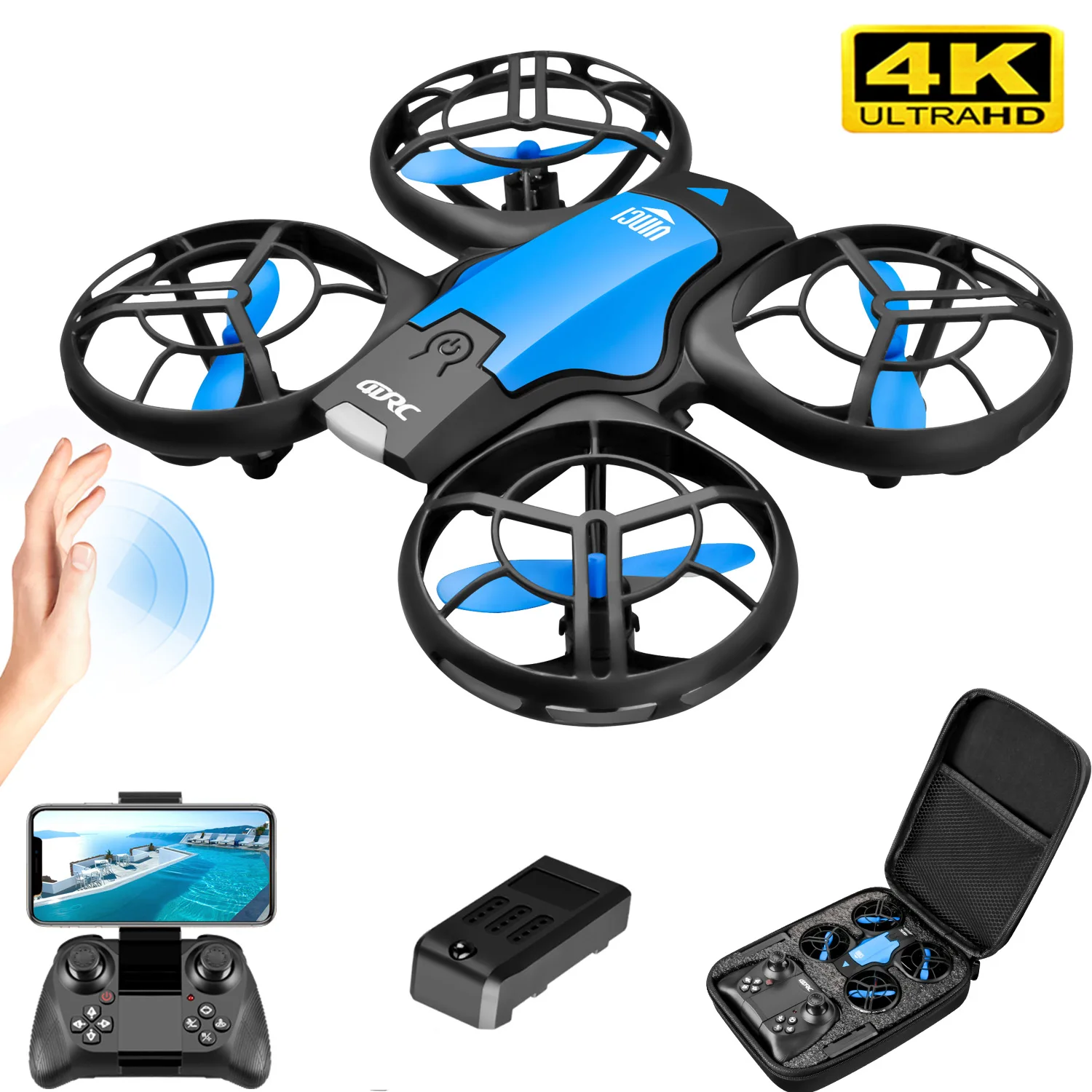 Novo Mini Drone V8 4K Profissi - Rc Helicopter Electric avaliação e preço