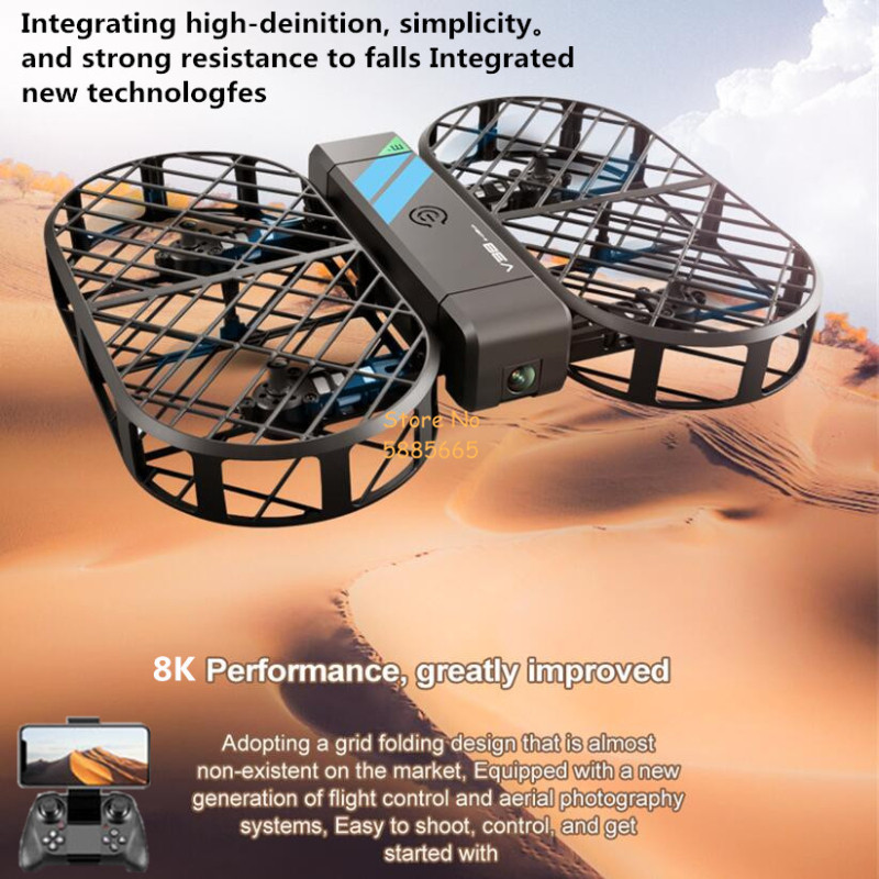 Câmera HD 8K 360 °   Proteção  - Rc Helicopter Case avaliação e preço
