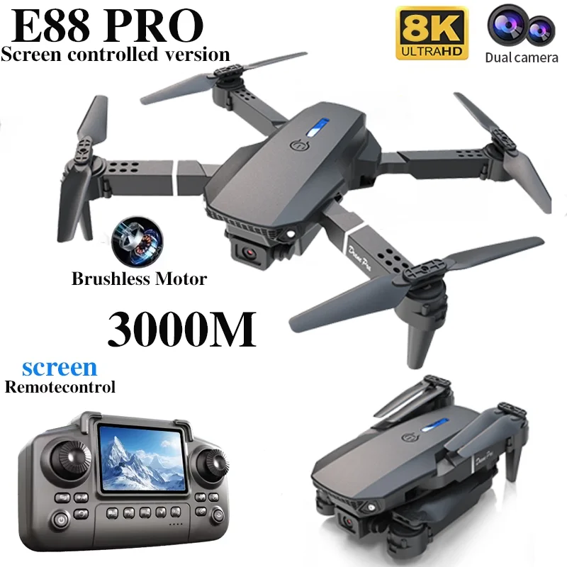 Drone Profissional E88 PRO com - Rc Helicopter Electric avaliação e preço