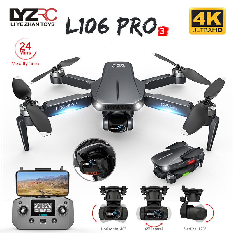 L106 Pro 3 Drone 5G WIFI FPV D - Rc Helicopter Charger avaliação e preço